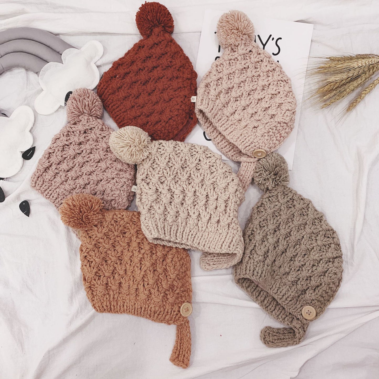 Baby Knitted Hat Baby Western Style All Match