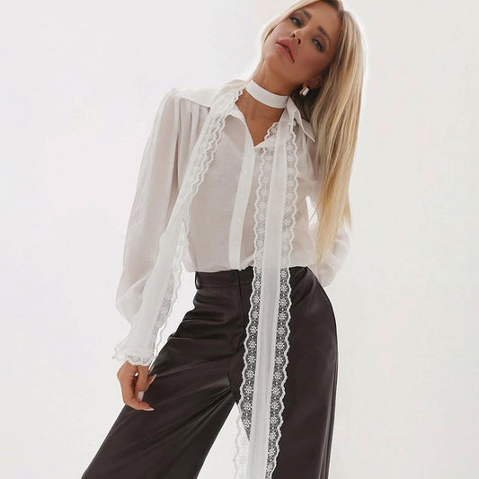 White Stylish And Sophisticated Workwear Top