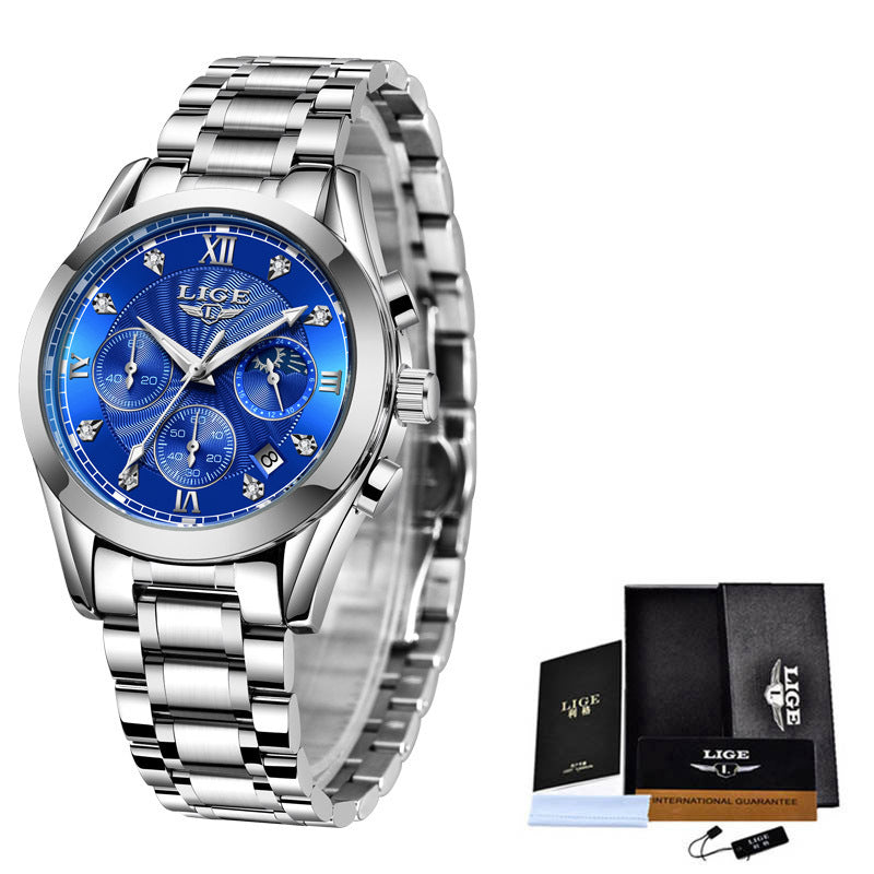 Men's Business Watch Waterproof Watch Stainless Steel Strap