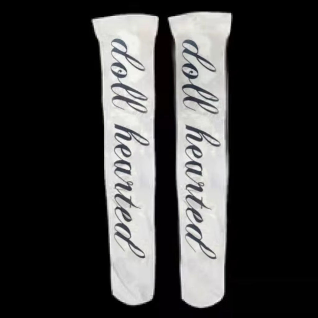 Printed Socks For Women Over The Knee Tube Socks