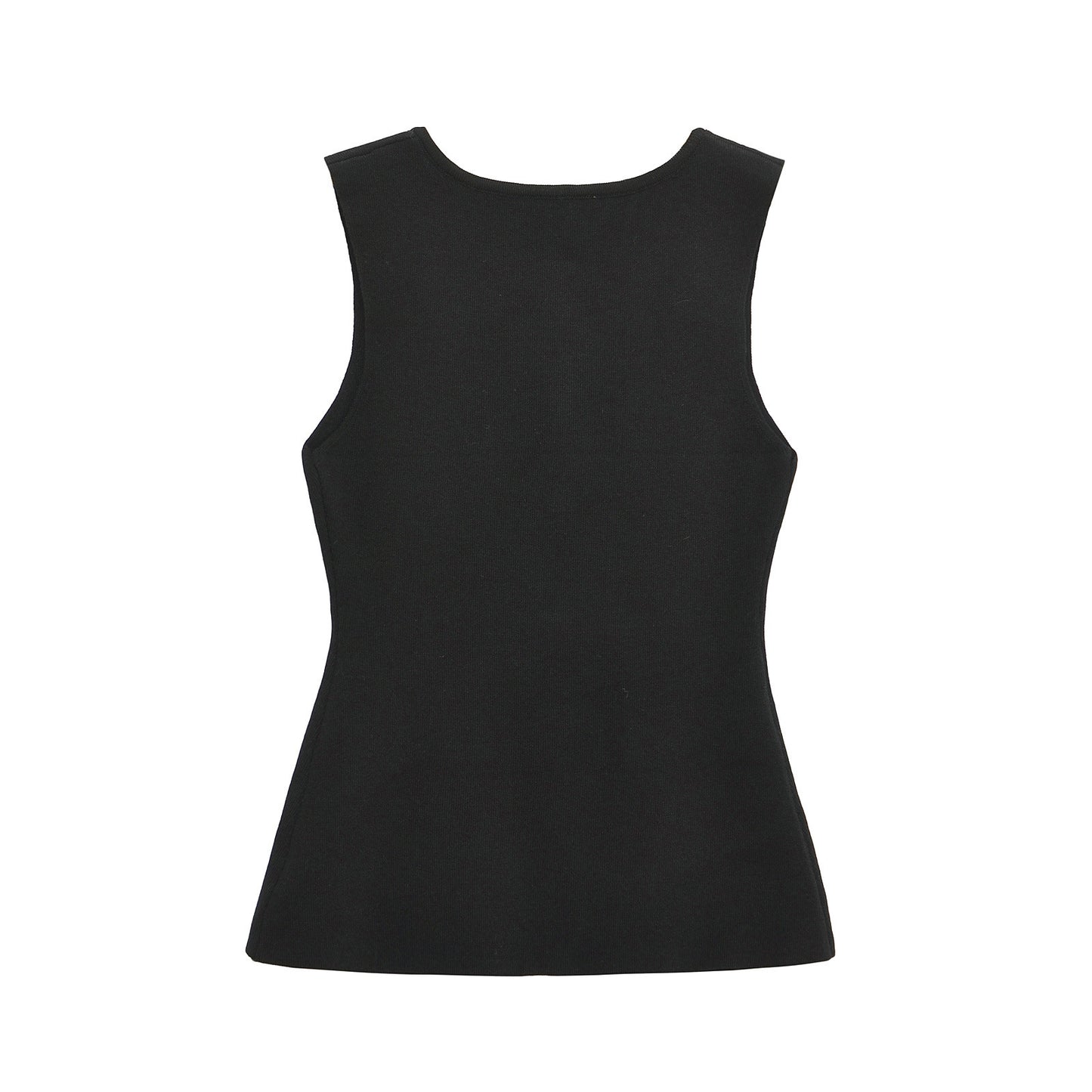 Fashionable Soft Decorated Row Button Vest Top