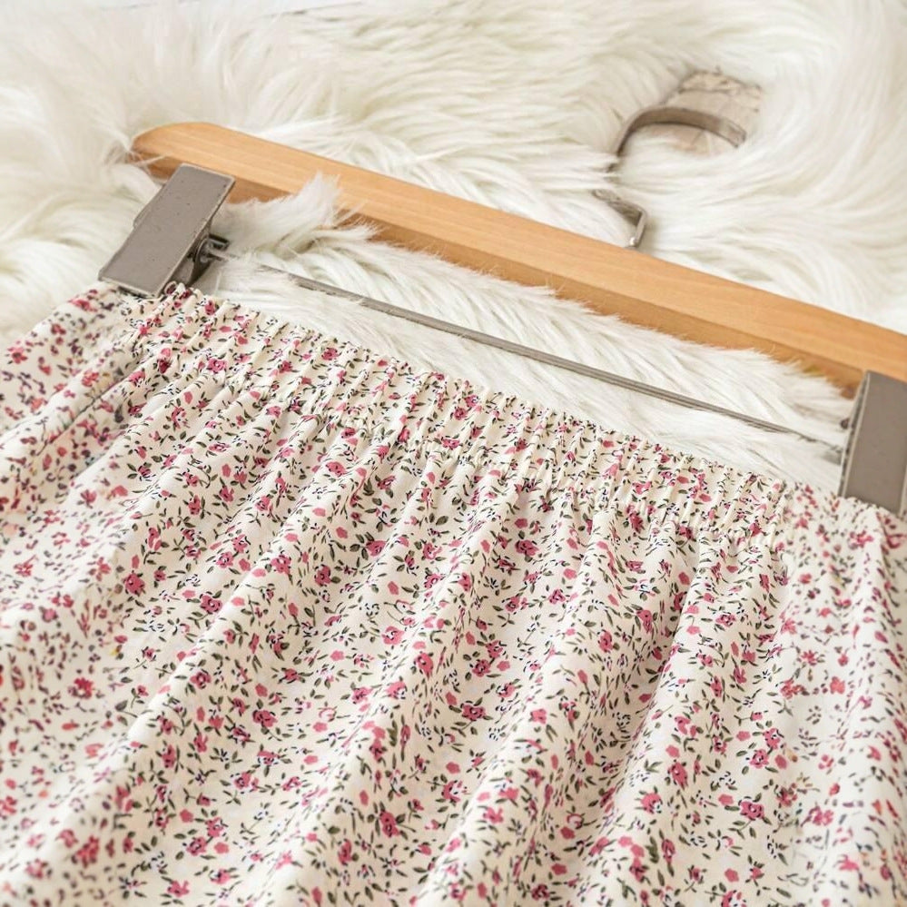 Loose-fitting Fashionable Floral Print Skirt For Women