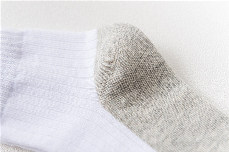 Spring Autumn Summer White Middle School Children's Socks
