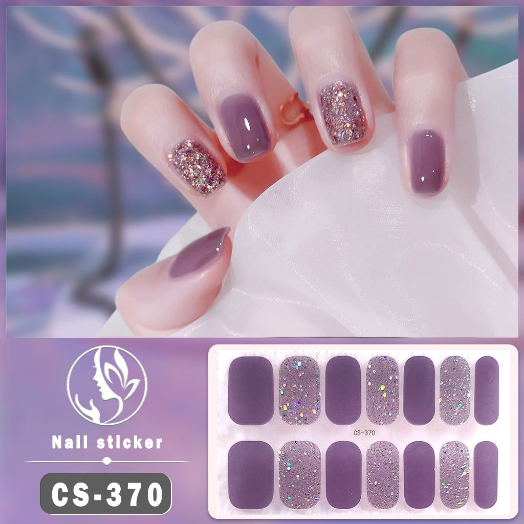 Waterproof Solid Color Nail Art Nail Shaped Piece