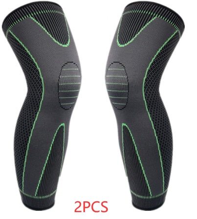 Non-slip, Breathable Nylon Sports Long Leggings And Knee Pads
