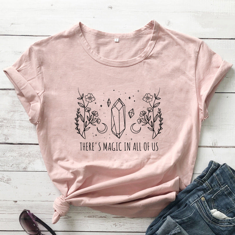 THERE'S MAGIC IN ALL OF US New Women's Short-sleeved T-shirt