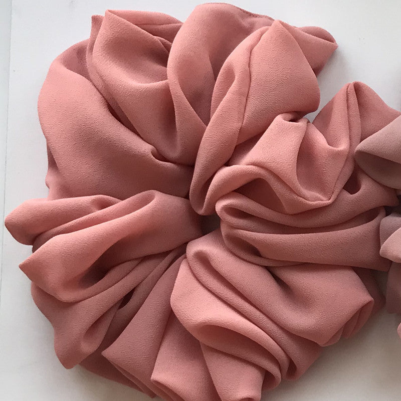Chiffon Monochrome Bottoming Large Intestine Ring