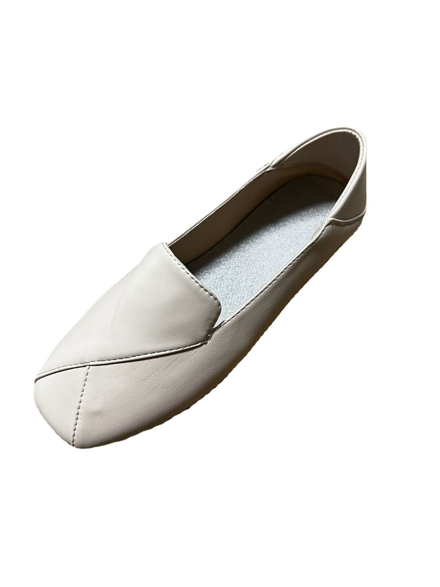 Plus Size Flat Square Toe Shoes Women's Shallow Mouth