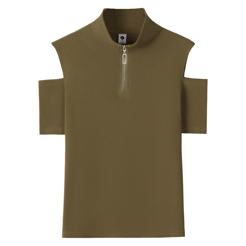 Summer Off-shoulder Top With Short Sleeves