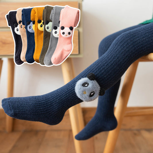 Infant Bottoming Combed Cotton Panda Children Pantyhose