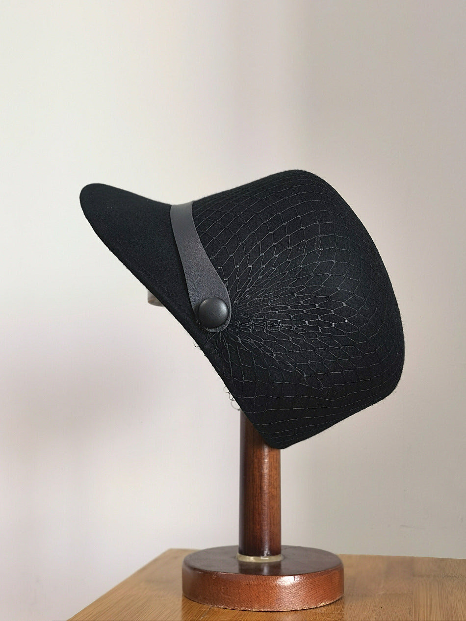 Women's Fashion Casual Mesh Decorative Peaked Hat