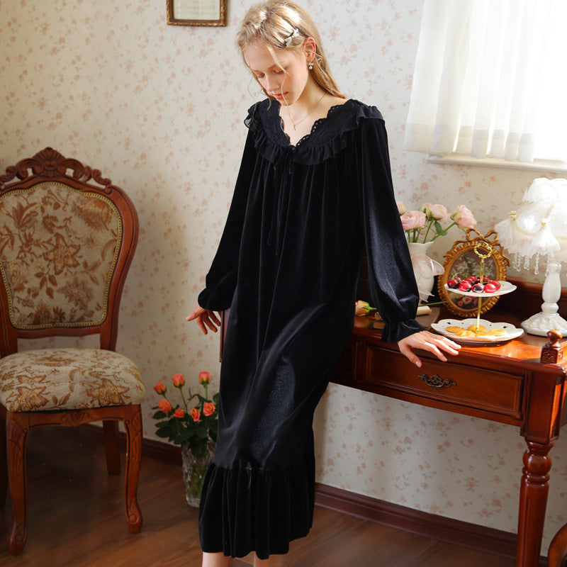 New Loose-fitting Plus-size Womens Warm Red Dress