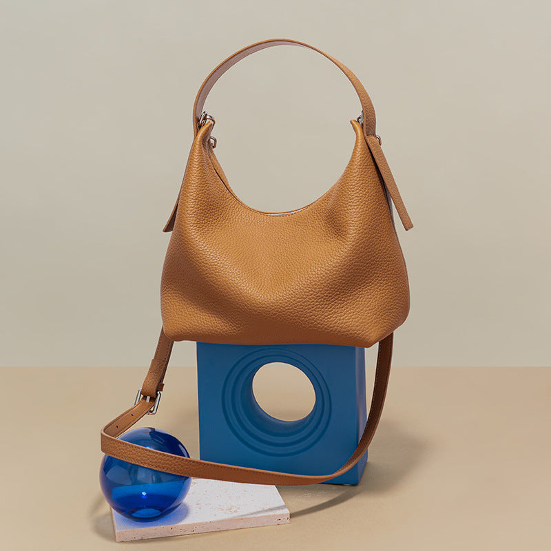 Soft Pillow Shoulder Bag Summer Fashion Casual First Layer Cowhide Women's Handbag