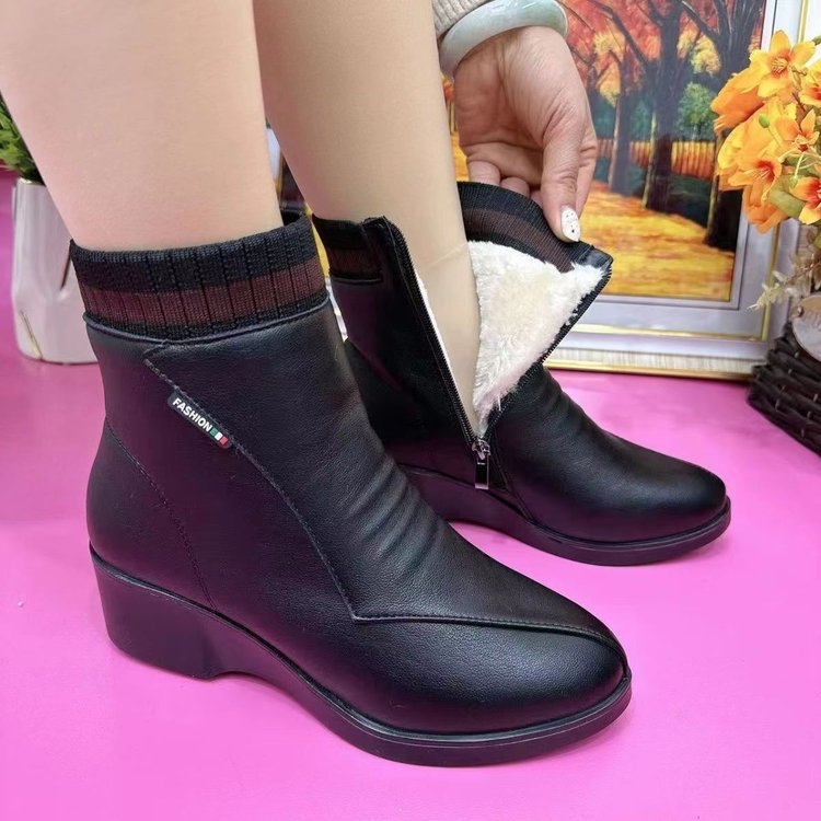 Wholesale Adult Soft Leather Women's Ankle Boots