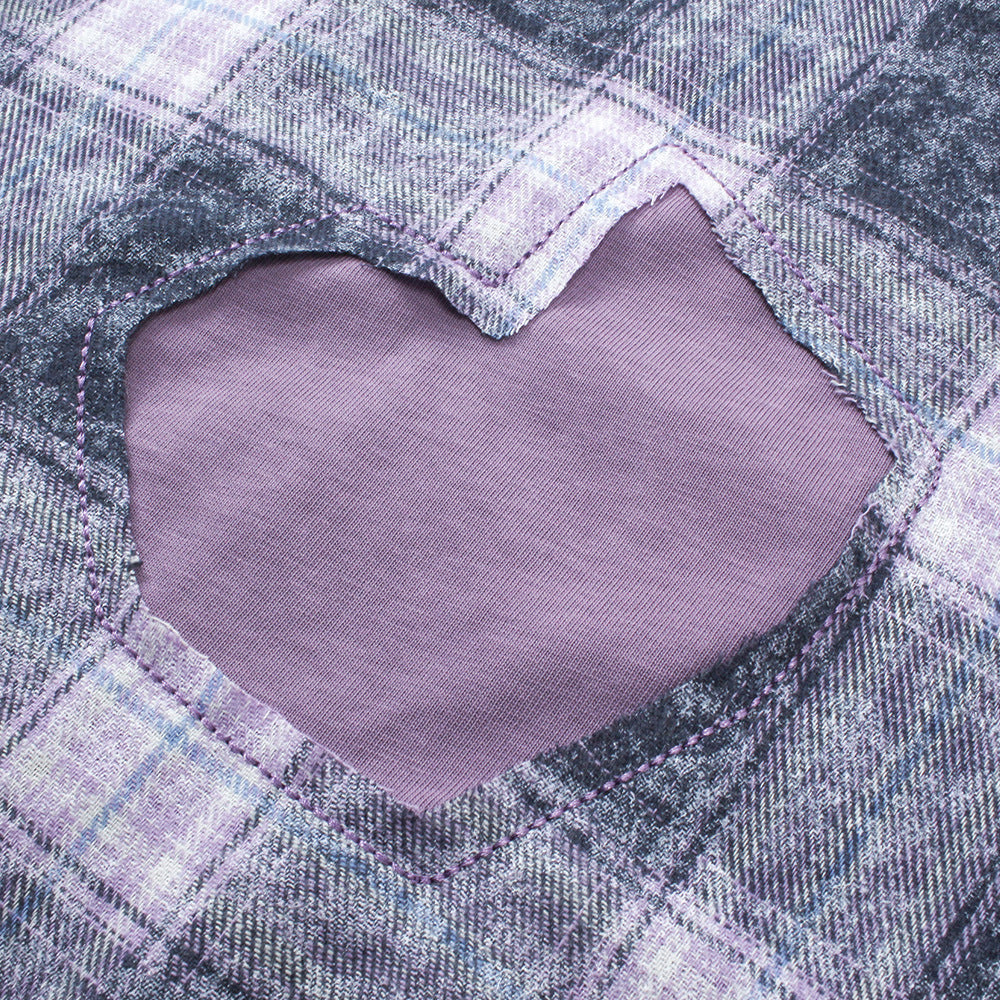 Plaid Embroidered Long-sleeved Shirt For Men Spring And Autumn