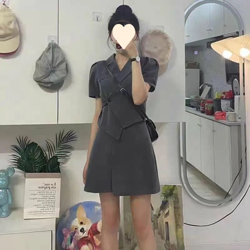 French-style Figure-flattering Versatile Midi Skirt