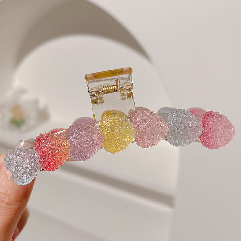 Candy Color Haj Kvindelig Baghoved Clips