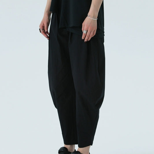 Dark New Slimming Machete Radian Style Cropped Casual Pants