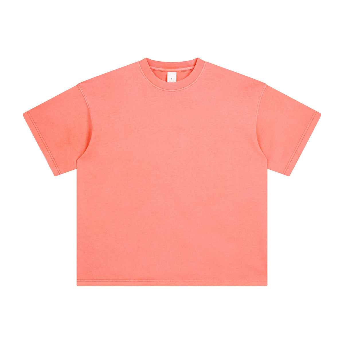 Washed And Worn Dyed Bright White Short Sleeve T-shirt
