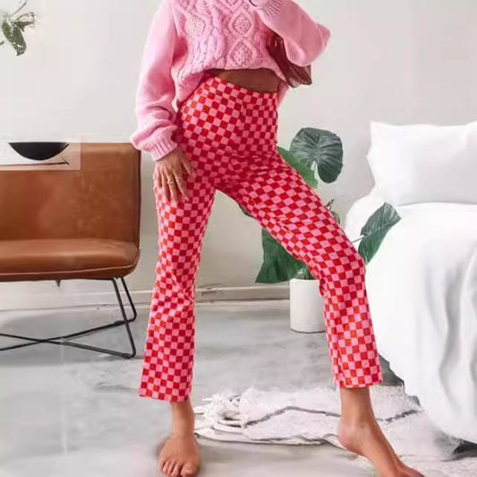 Women's Clothing Summer Printed Slim-fit Casual Women's Pants Yoga Pants