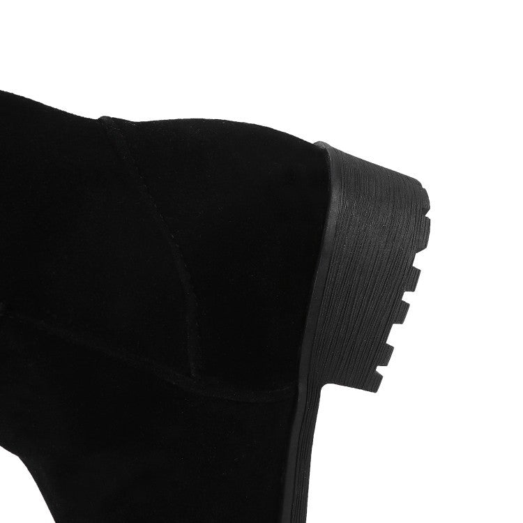 Tumn And Winter Women's Boots British Style Knee-length Boots