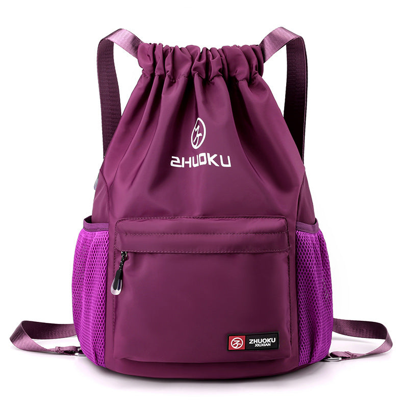 Casual Oxford Cloth Drawstring Backpack