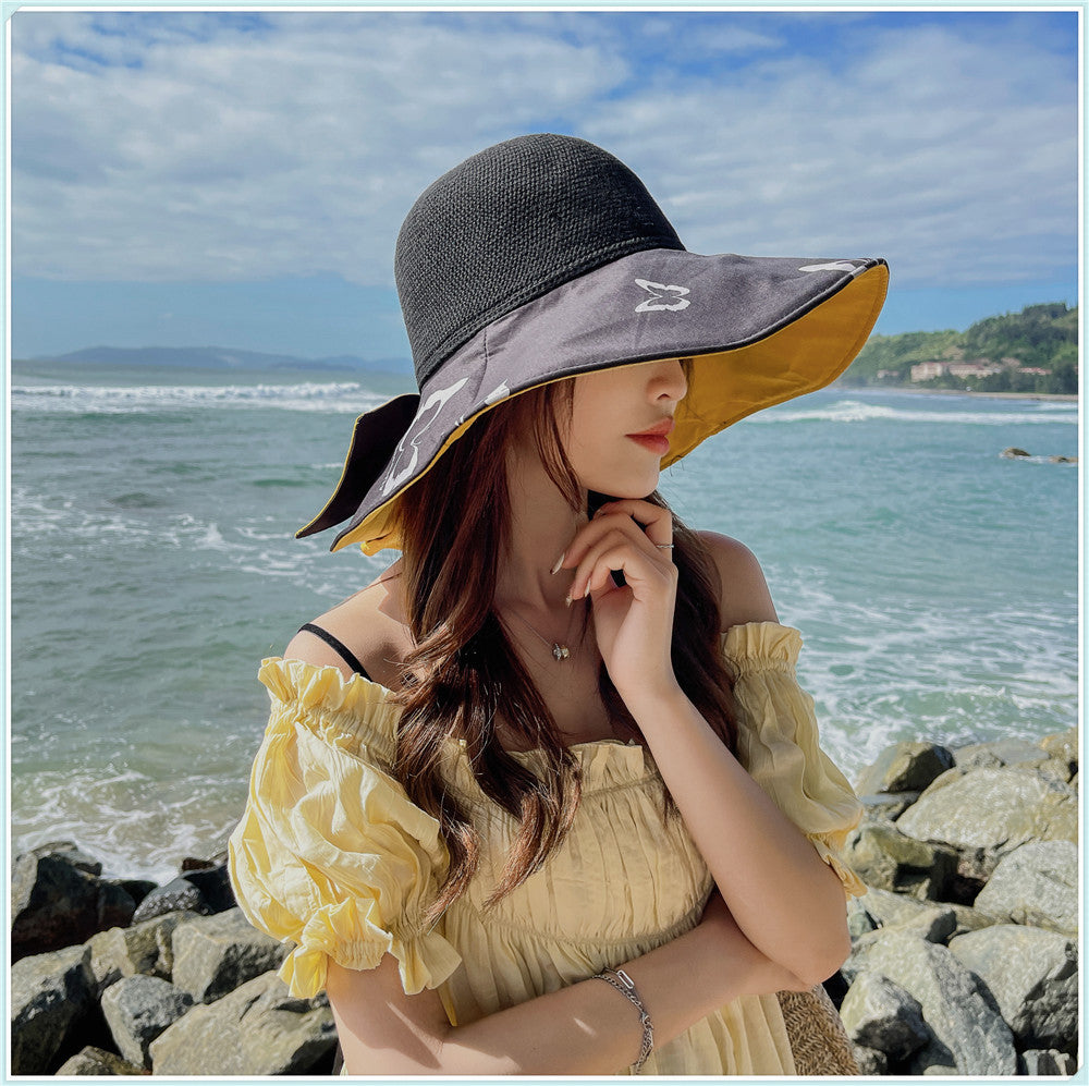 Women's Korean Style Spring And Summer Knitted Fisherman Hat