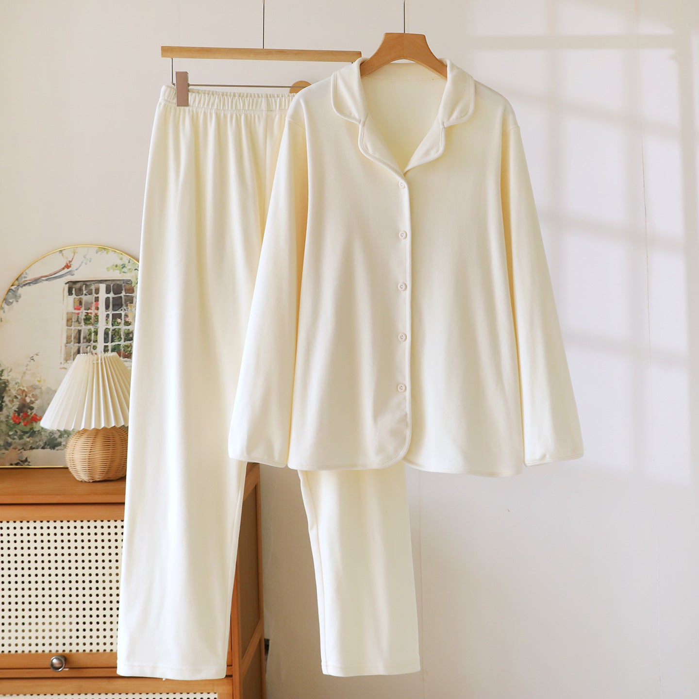 High-grade Thick Loose Long Sleeves Trousers Homewear