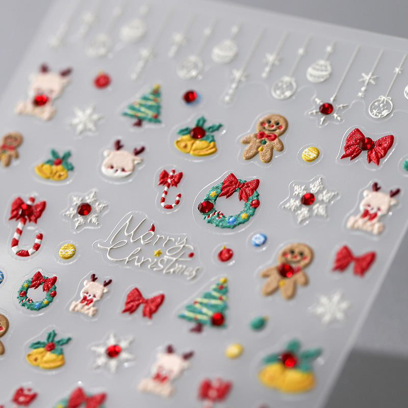 Craft 3D 5D Christmas Nail Sticker Relief