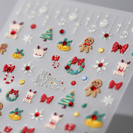 Craft 3D 5D Christmas Nail Sticker Relief