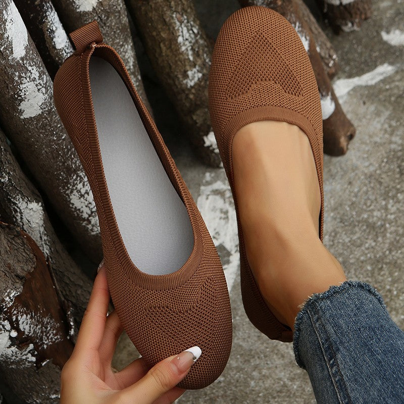 Low-cut Women's Comfortable Round Toe Flat Shoes