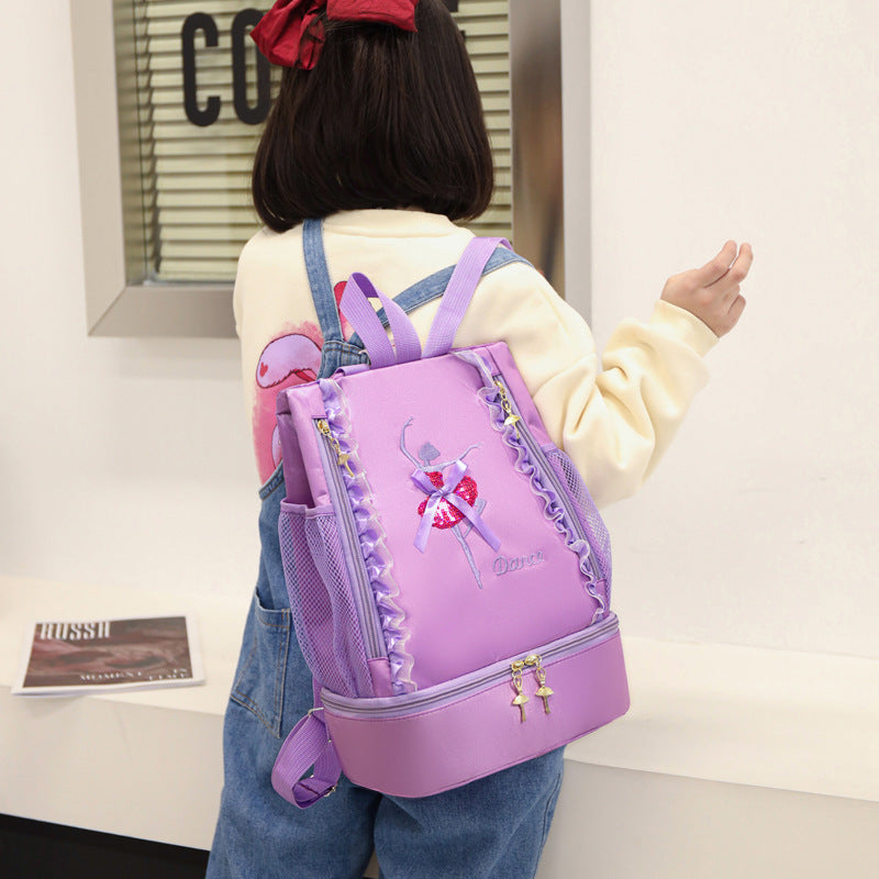 Children's Shoulder Dance Backpack Latin Ballet School Bag