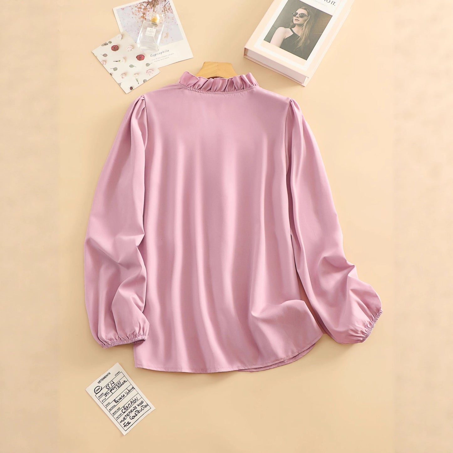 Flæset Fashion Casual Damebluse