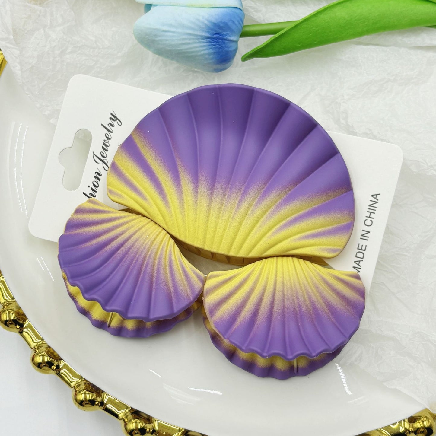 Gradient Frosted Hair Clip Set