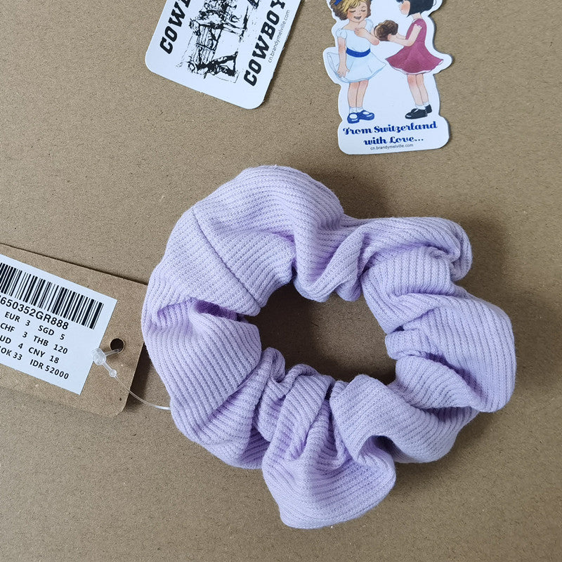 Plaid Print Large Intestine Ring Women's Hair Tie