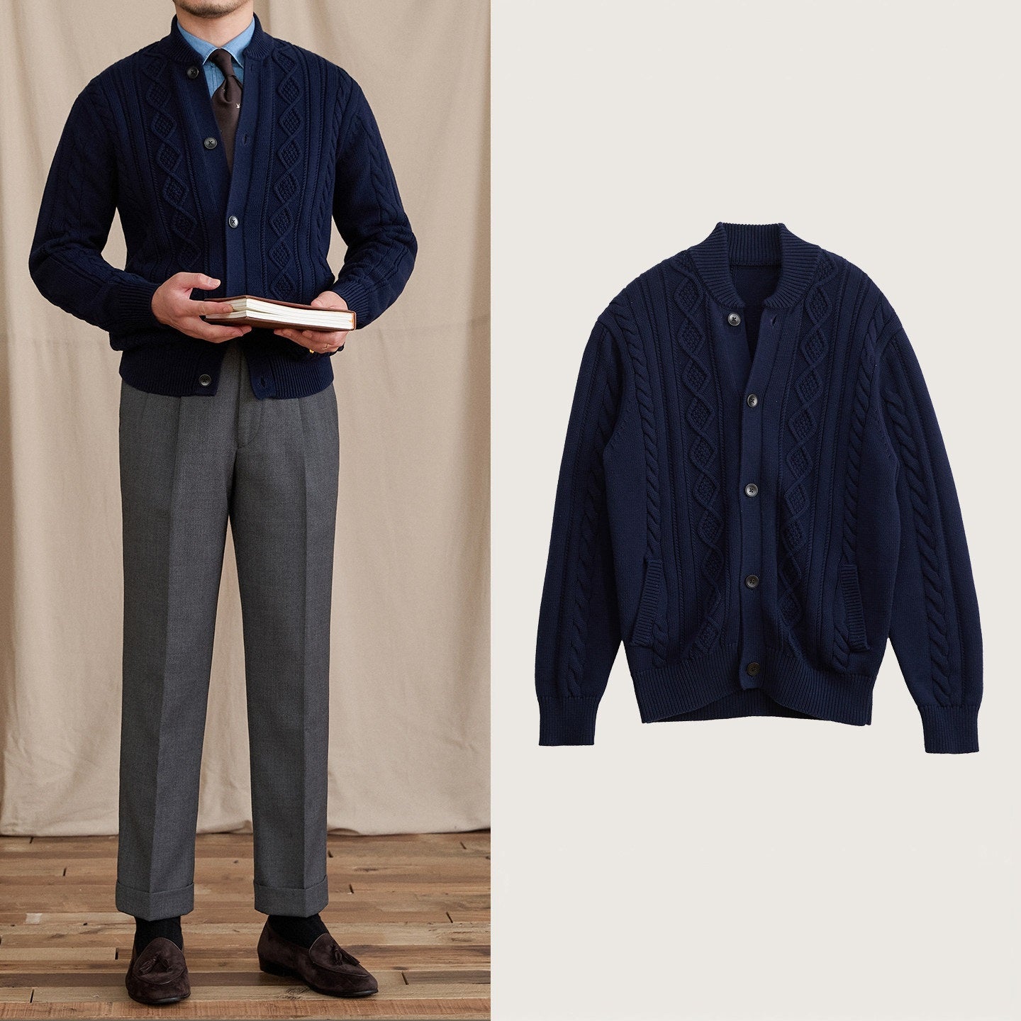 High-quality Tailored Casual Coat In A Classic British Style