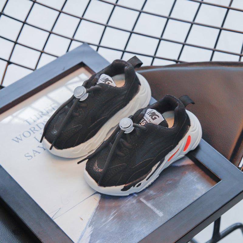 Sports  Casual Light Children's Breathable Mesh Non-slip Soft-soled Shoes