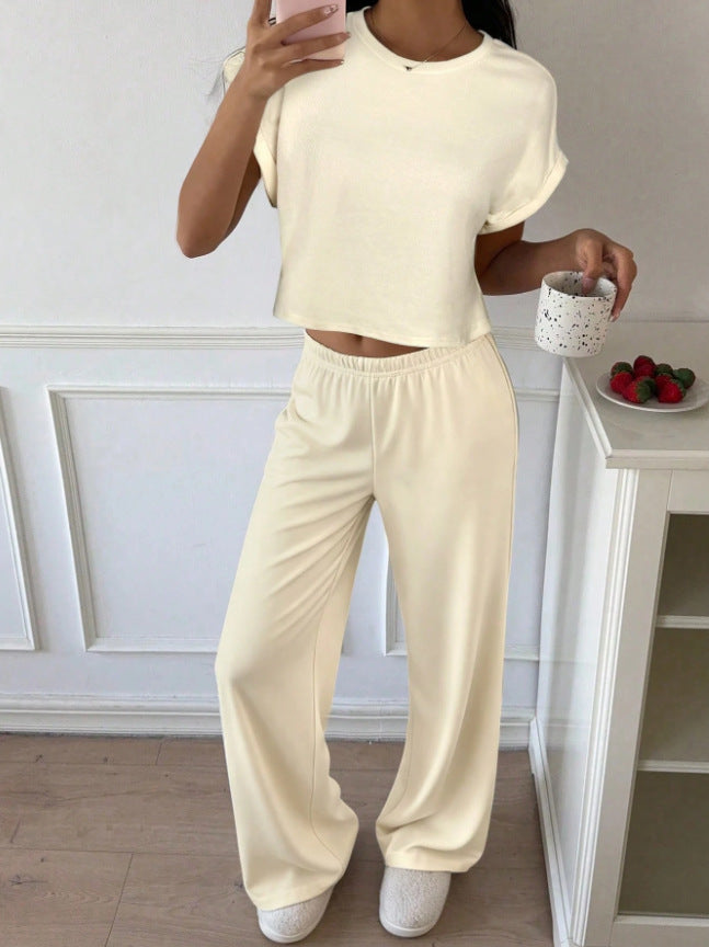 American-style Retro Casual Loose-fitting Crew-neck T-shirt