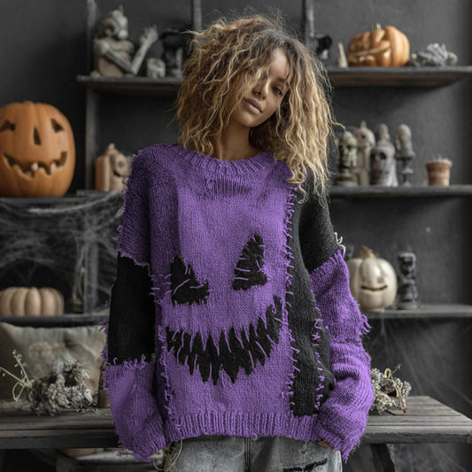 Dame Sweater med Lave Skuldre