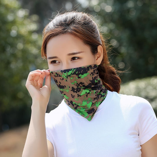 Cykel Solcreme Maske Is Silke Tørklæde
