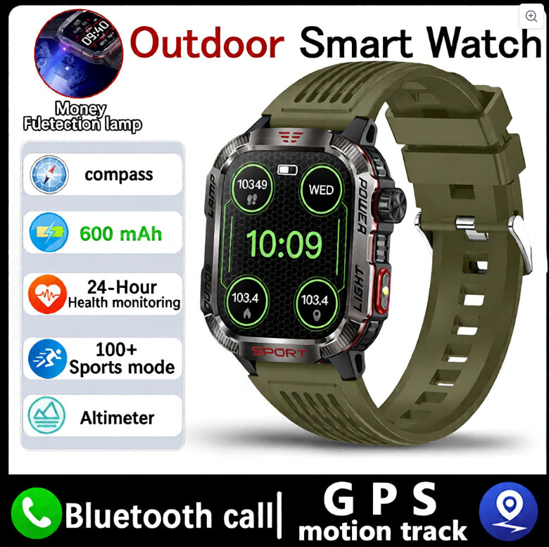 Smartwatch With Barometric Altitude Sports Features Bluetooth Calling