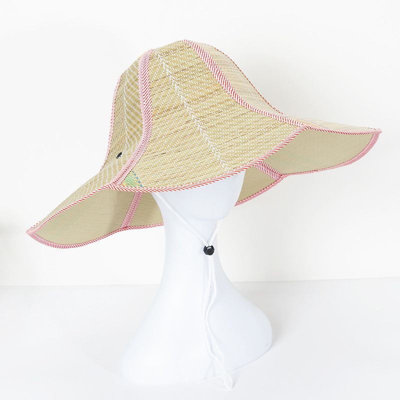 Summer Foldable Portable Pastoral Style Sun Hat