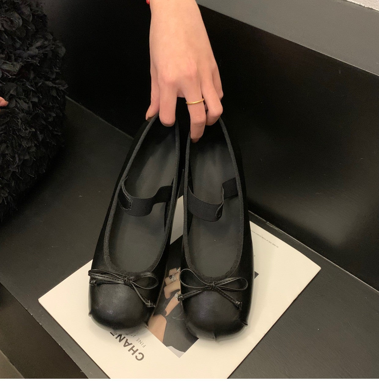 Flat Gentle Ballet Slipper Spring And Summer New French Vintage Satin Peas Shoes