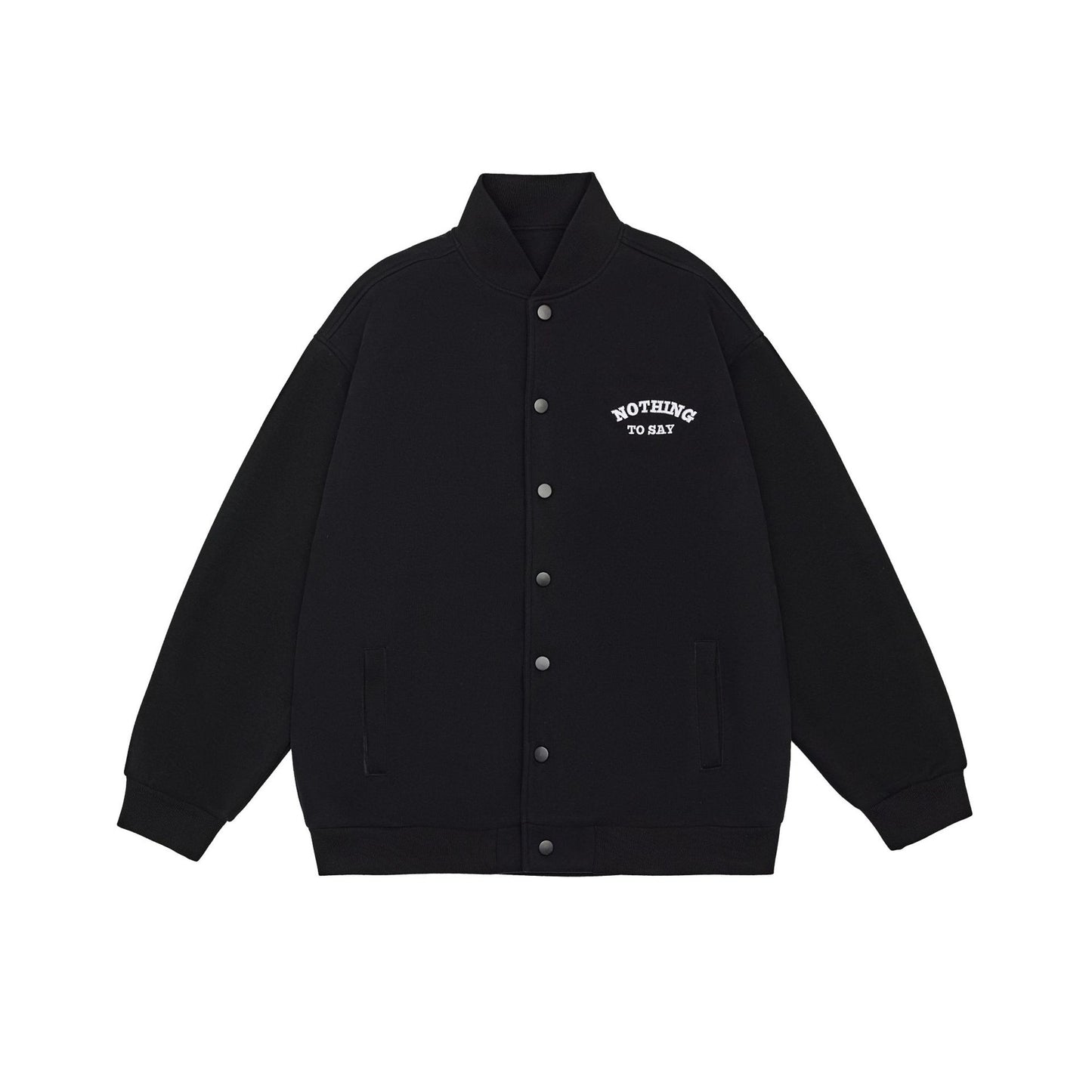 Loose Letter Embroidery Couple Models Coat Top