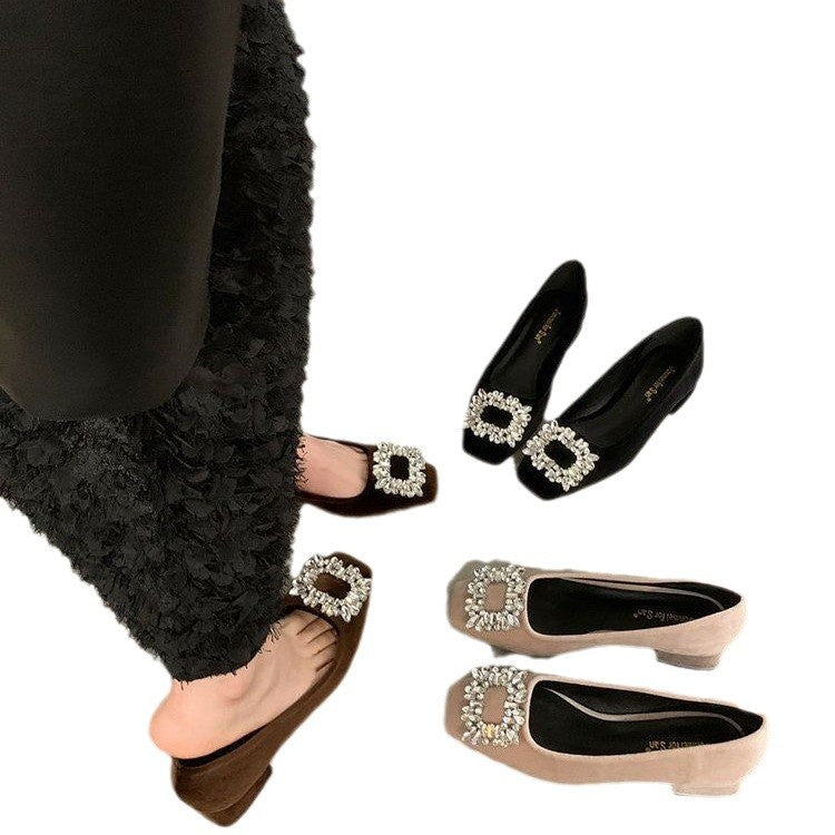 Sense Rhinestone Low-cut Gommino