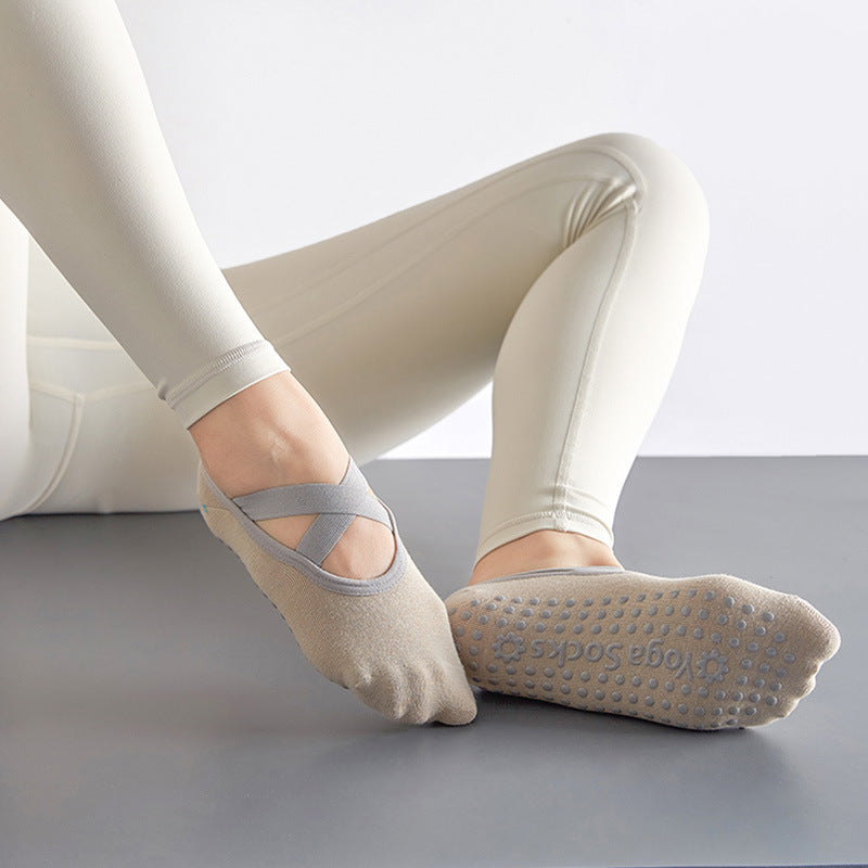 Professional Yoga Socks Women's Non-slip Short