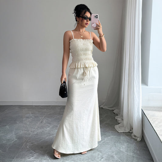 Elegant Style Camisole And Bodycon Skirt Women's Suit