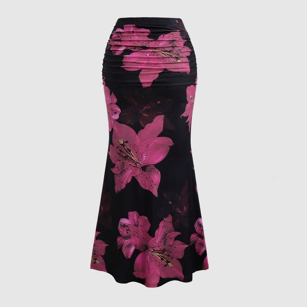Line Skirt Leisure Vacation Long Women's Clothing