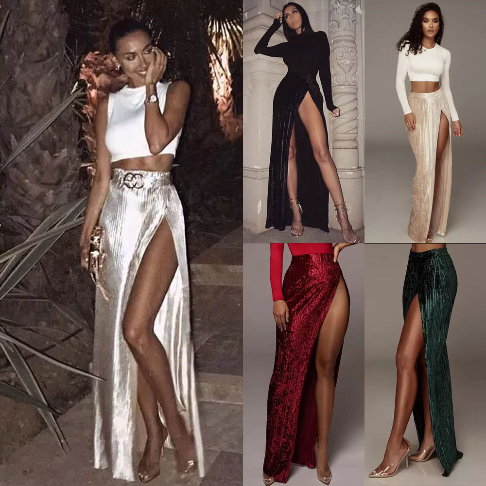Fashion Slim And Tall Looking Split Skirt For Women