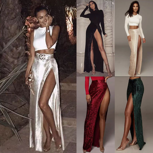 Fashion Slim And Tall Looking Split Skirt For Women